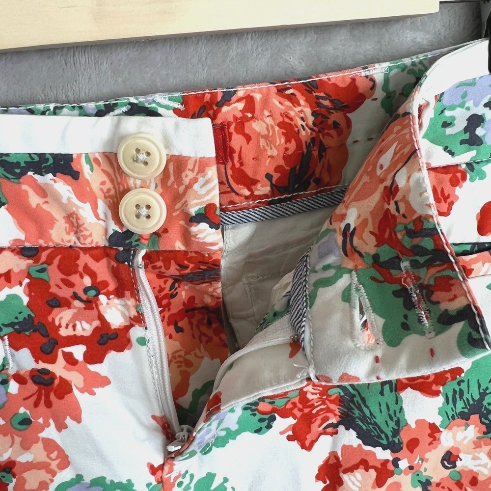 Anthropologie Cartonnier Pants Women's Floral Crop Slacks Sz 6 Bloomcore Cottage - Picture 3 of 10